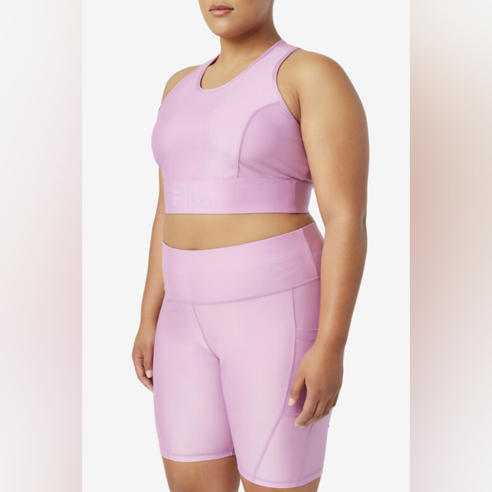 Fila  Size: 3x  Color: Purple ( set Bra and short )